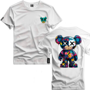Camisa Algodao Masculina Estampa Urso x Style 012 Camiseta Algodão Premium Malha Básica