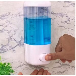 Dispenser Automático Sabão Detergente De Parede 500ml Reservatório Produtos Limpeza