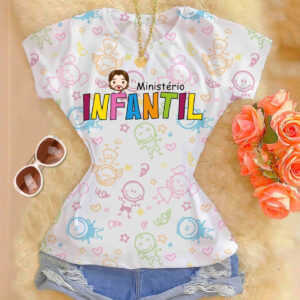 T-shirt Blusa Feminina Premium – Ministério Infantil