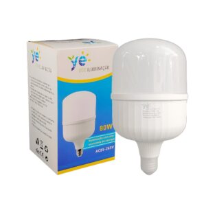Unidade E Kits Lâmpada Led Bulbo 80w E27 6500k Luz Branco Frio Bivolt
