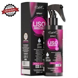 Spray Finalizador Liso Obrigatório 200ml – Proteção térmica, reconstrução e finalizador capilar