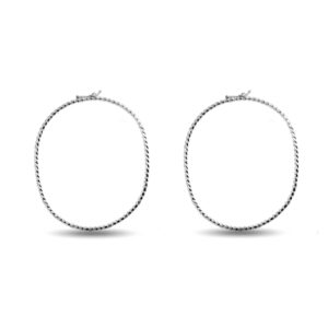 Bracelete Torcido Prata 925 Fio Torcido