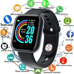Relógio Smartwatch D20 Inteligente Esportivo Bluetooth Android/iOS – Com foto Na Tela SHB-201