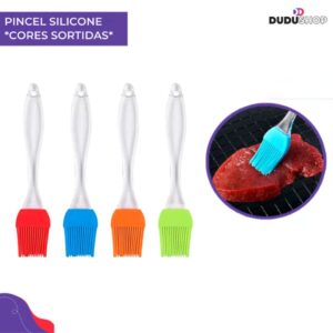 KIT 3 Pincéis de Silicone Grande Pincel Culinário Cozinha Utilidades Pincel para Azeite Confeitaria