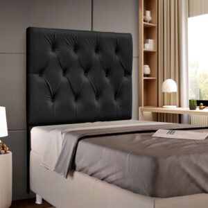 Cabeceira Solteiro Cama Box 90cm Beatriz Tecido Corino Ísis Decor