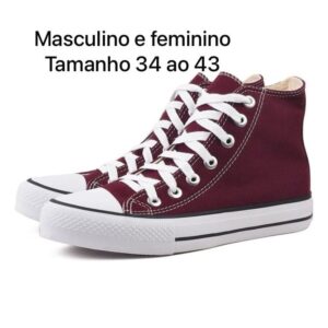 Tênis Botinha Feminino e Masculino All Cano alto Tradicional Oferta+MS CALÇADOS