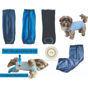Roupa Pós Cirúrgica e Castração Cães Macho Tamanho do n0 ao n14