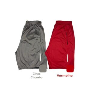 KIT 2 BERMUDAS MASCULINA- COM LOGO REFLETIVO QUE REFLETE NO FLASH DO CELULAR- SHORTS MASCULINO