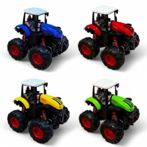 Carrinho Monster Truck Trator de Ferro 4×4 Rodão Fricção Brinquedo Infantil