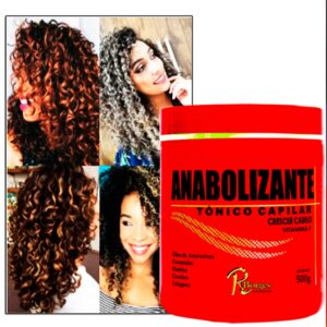 Suplemento Capilar Hidratação Crescer até 6CM Por Mês Anabolizante cbelo Anti Frizz Alta Tecnologia