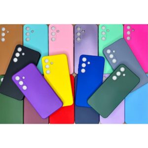 Kit Protetora Capa de Celular – S24 – Samsung Silicone Aveludado Capinha Case