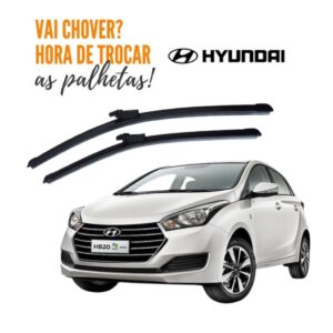 Par Palheta Limpador Parabrisa Hyundai Hb20 Hb20s 2012 2013 2014 2015 2016 2017 2018 2019