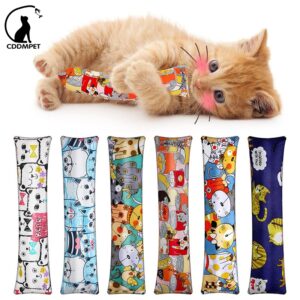 Gato Catnip Pillow Almofada Pet Gatinho Mastigando Brinquedos Engraçados Interativos