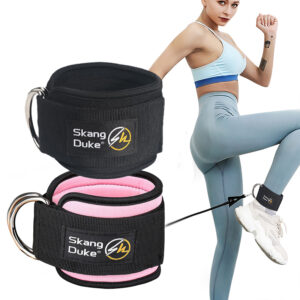 Equipamento De Fitness Ginásio Tornozelo Cinta Acolchoada Duplo D-ring Ajustável Peso Perna Treinamento Suporte Esporte