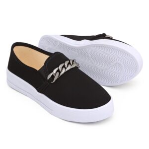 Tênis Feminino Casual Iate Slip On Stillus Calce Fácil confortável Corrente Dinasty