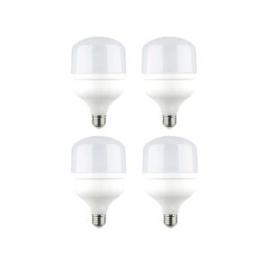 Kit 4 Lâmpada Led Bulbo 50w 6500k Econômica Forte Iluminação Luz Potente Branco Frio Soquete E27 Bivolt 127v 220v