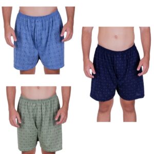 Kit 3 Cuecas Samba Canção Masculino Short Pijama Dormir Cueca malha