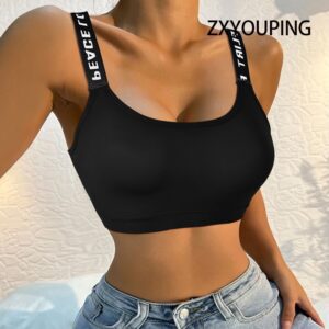 ZXYOUPING Sem Costura Bra Braço Esportivo De Alto Impacto Para Ginástica Fitness Yoga Sportswear Tank Top Sport Push Up Bralette