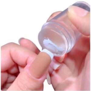 De Carimbo Unha Silicone Transparente Nailart Para Francesinha