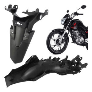 Kit Paralama Traseiro A e B Interno Tras Cg 160 125 Fan Start 150 Titan Fan 2014 2015 Suporte Placa