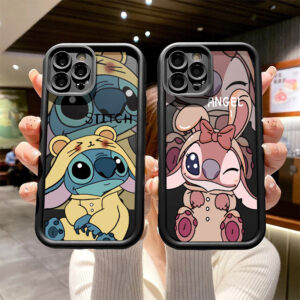 Capinha Capa de silicone Anti-impacto a impactos Stitch para Redmi 12c 13c 14c note 11 12 13 14 pro Poco x5 x6 pro 4G 5G