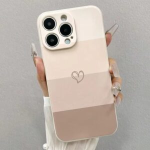 Capa De Telefone Pintada Em Forma De Coração Para POCO X6 M6 F6 X5 Pro Xiaomi 14T 13T 11T Mi 11 12 13 Lite Silicone Maci