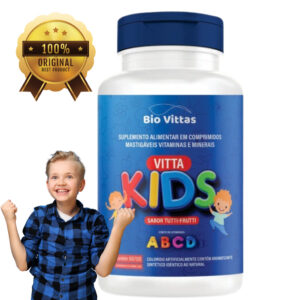 Suplemento alimentar - Vitta Kids 120 Comp Mastigáveis – Sabor Tutti-Frutti -1000mg