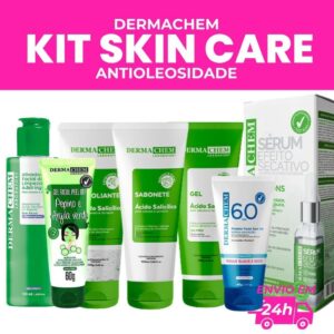 KIT SKIN CARE ANTIOLEOSIDADE 7 ITENS DERMACHEM