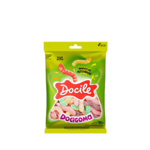 Bala de Goma Minhocas Azedinhas 190g – Docile