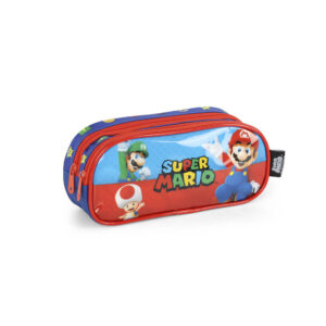 Estojo Duplo Infantil Super Mario Original Luxcel