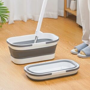 Balde Retrátil de Silicone Com Rodas Dobrável Grande 15L Partna
