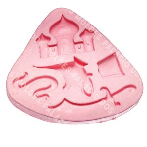 Molde De Silicone: Aladdin Disney Pasta Americana Biscuit Resina