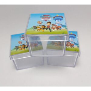 30 Caixinha Acrílica 5×5 Personalizada Lembrancinha Infantil Kit Festa Decoração Aniversário Casamento Brindes