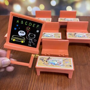 1/12 DIY Simulação Floresta Animal Coelho Casa De Bonecas Família Bichos Mesa Escola Brinquedo Role Play Para Crianças Presente De Aniversário Meninas