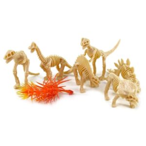 KIT C/2UN FOSSiL DE DINOSSAURO COM 7 PEÇAS