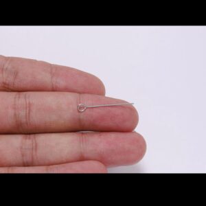 St.kka 100pcs15 16 18 20 22 25 30 35 40 45 50 60 70 Milímetros Agulha De Aço Inoxidável Globo Ocular Jóias Acessórios Artesanais DIY Produção De