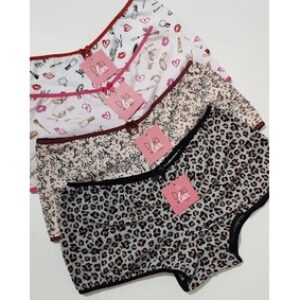 Calcinha de Algodão Modelo Calcinha Box de Cotton Shortinho de Dormir