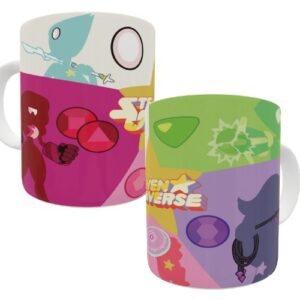 Caneca personalizada Steven Universo – Steven Garnet Perola Connie Ametista Lapis Lazuli Peridot