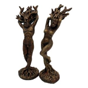 Kit Casal Deus Deusa Wicca Wiccaa Resina 15cm