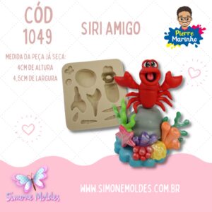 Molde de Silicone – Siri Amigo – CÓD 1049