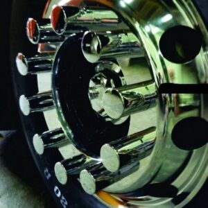 Kit 20 Capa De Porca Boliviana Cromada Roda Caminhão 27mm