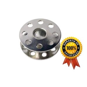 Bobina Carretilha Metal Reta (BAIXA) Industrial Costura Têxtil (UNIDADE)