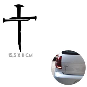 2_Adesivos_Cruz_com_pregos_Cristianismo_catolico_premium_vinil_Novidade_Religioso