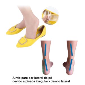 Palmilha Para Pisada Supinada Suporte Lateral Externa do Pé