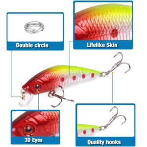 Isca de pesca minnow 7cm / 7,9g isca superfície Peacock Killer