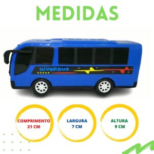 Ônibus de Brinquedo Infantil Criança Miniatura na Solapa  Brincadeira Escola Escolinha Escolar