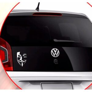 Adesivo v de vingança 15×22 etiquetas