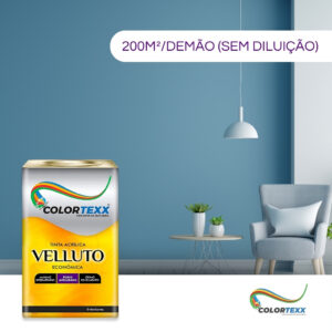 Tinta Acrilica Economica Fosco Aveludado Anti Mofo Parede 18 Litros Escolha A Cor Colortexx Velluto