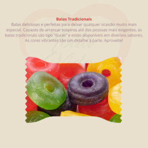 50 Balas Personalizada “Gratidao Ter Voce como Cliente” – Envio Imediato