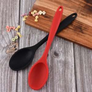 Colher de Silicone  Utensílio De Cozinha Arroz Fritar Mexer Conjunto Colher Silicone Colher  Espatula De SiliconeTalher